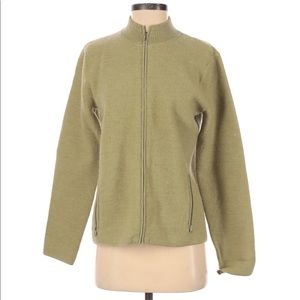 Green Zip Up Sweater